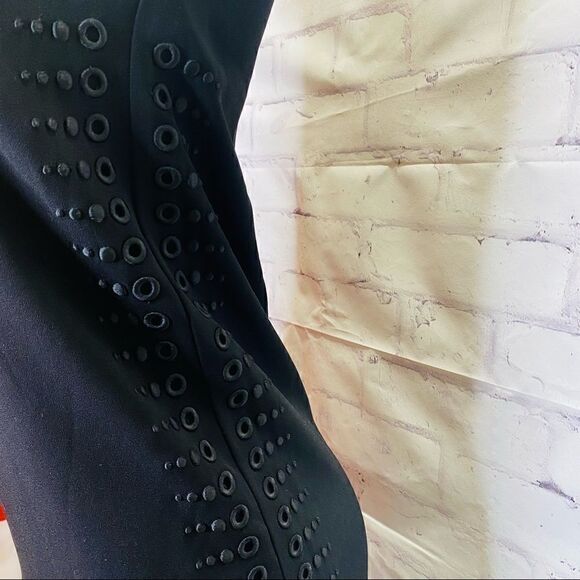 Derek Lam 10 Crosby grommet embroidered lace up tank dress size 0 - Picture 5 of 8